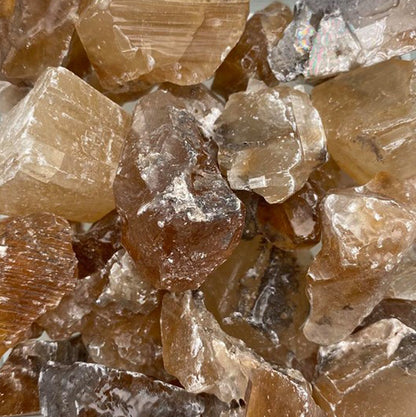 Honey Calcite, Rough