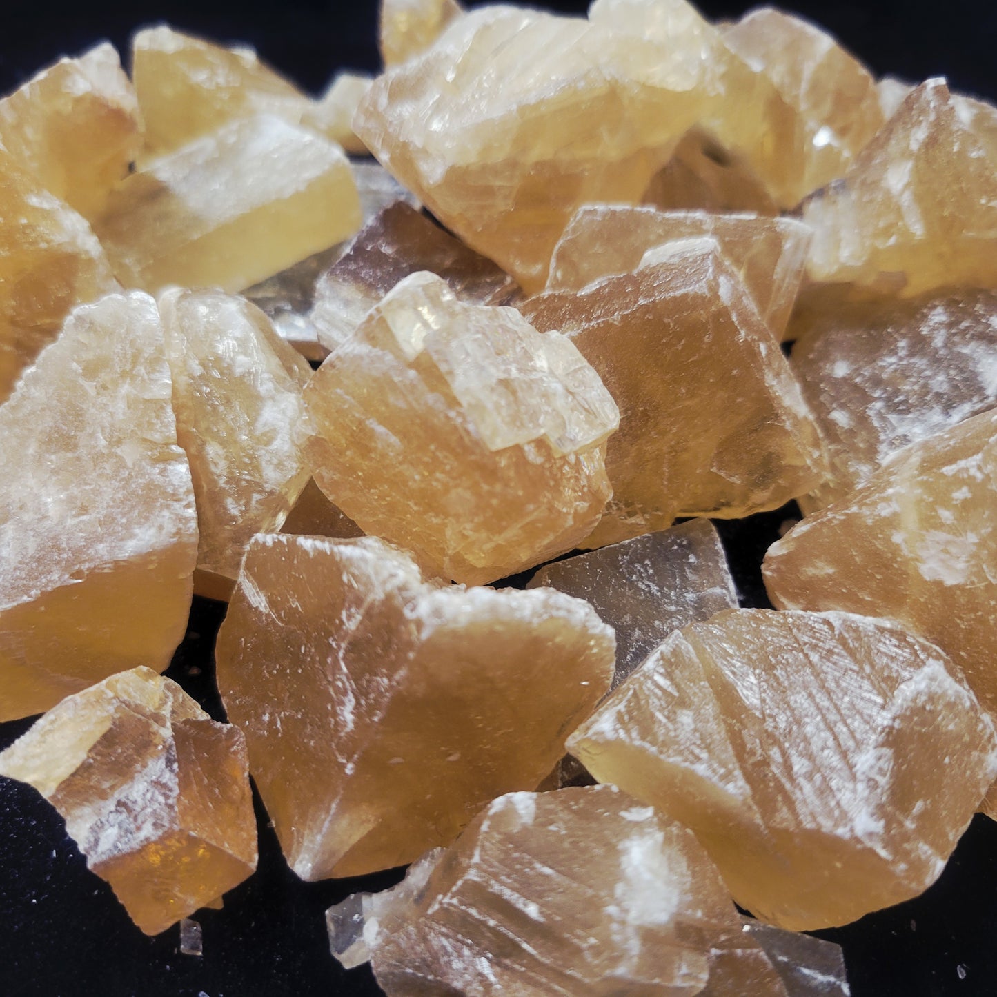 Honey Calcite, Rough