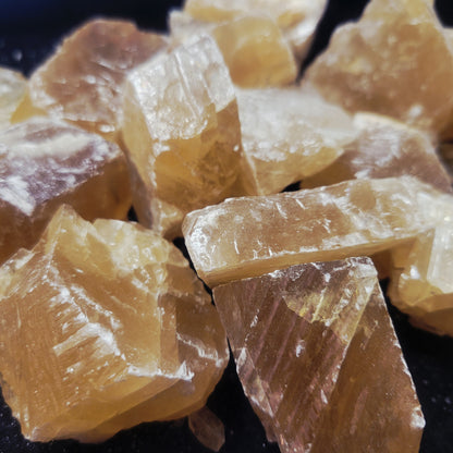 Honey Calcite, Rough