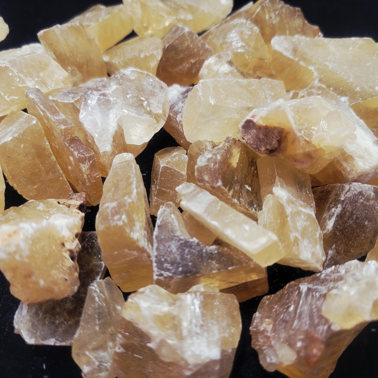 Honey Calcite, Rough