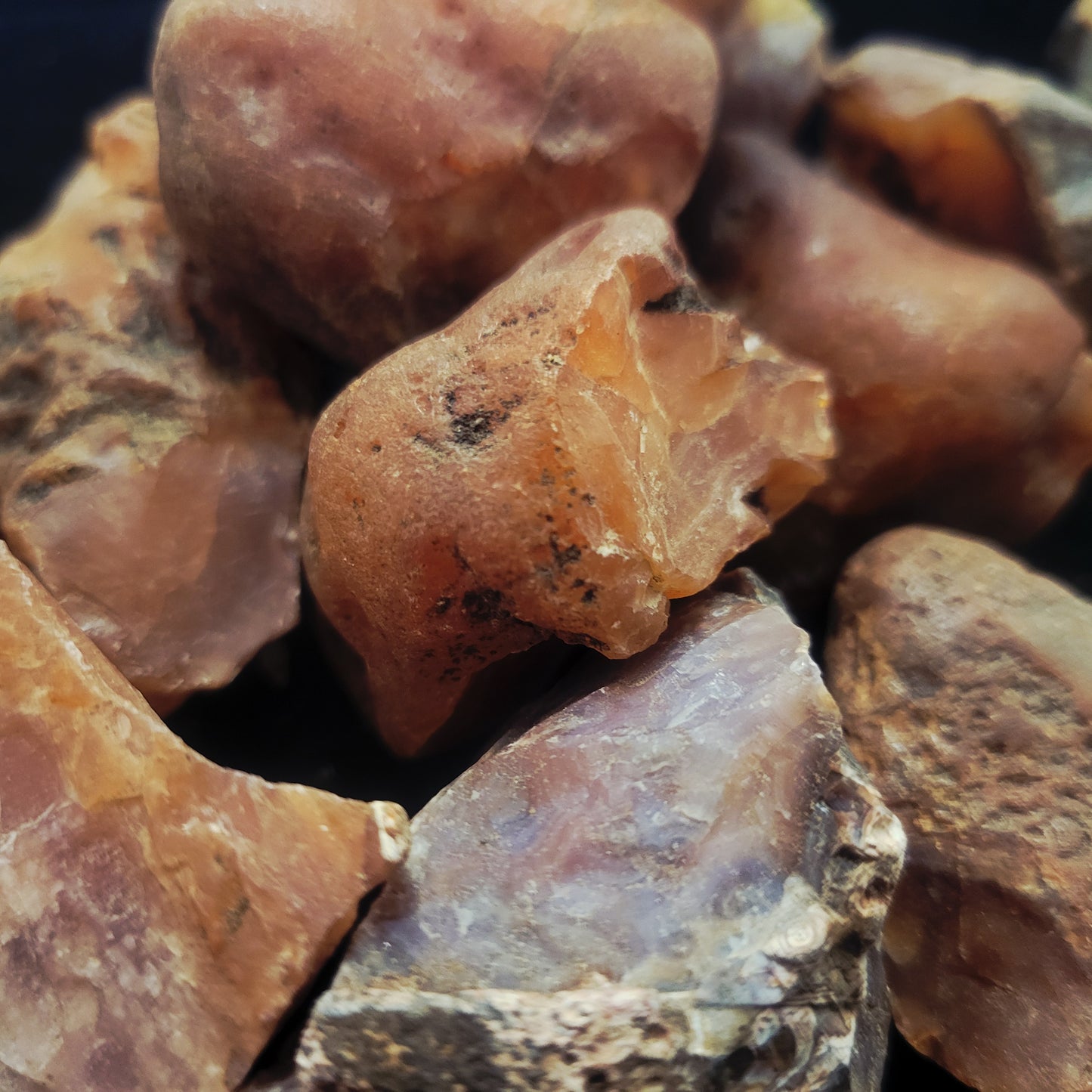 Carnelian, Rough