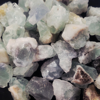 Fluorite, Multicolor, Rough