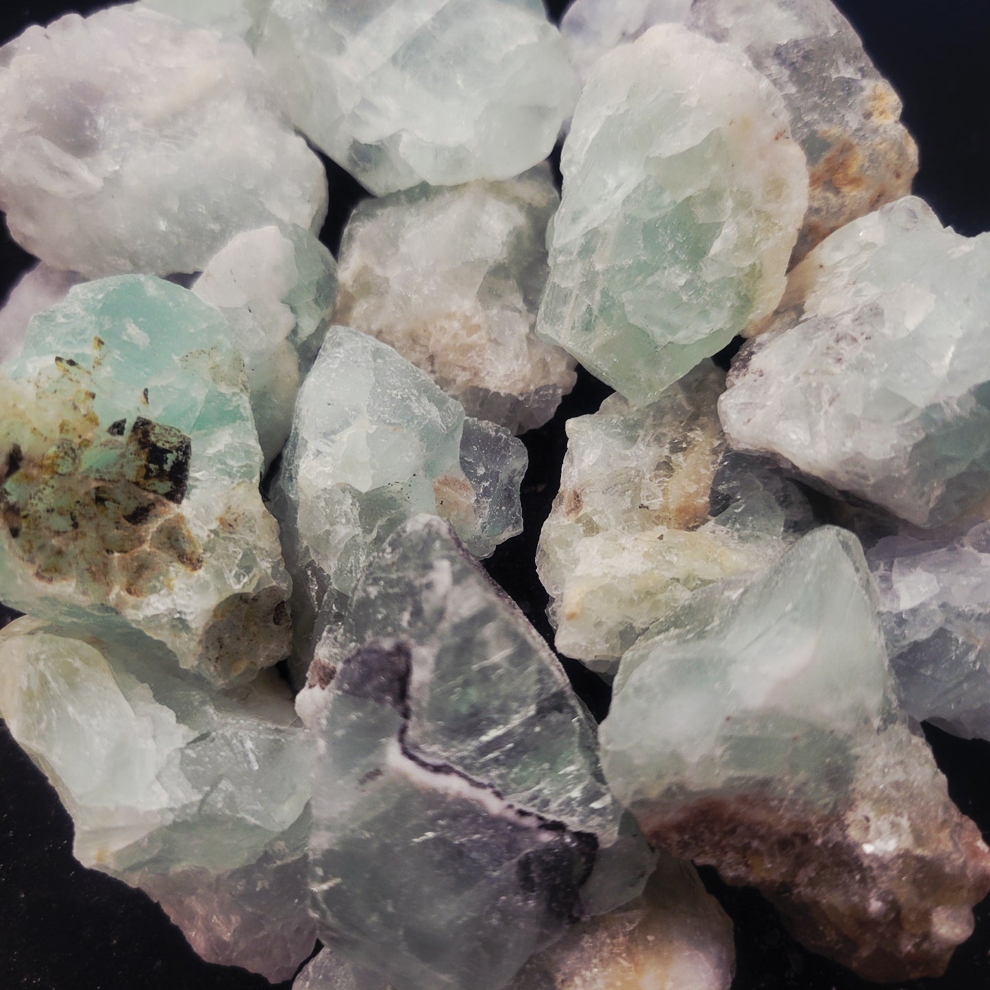 Fluorite, Multicolor, Rough
