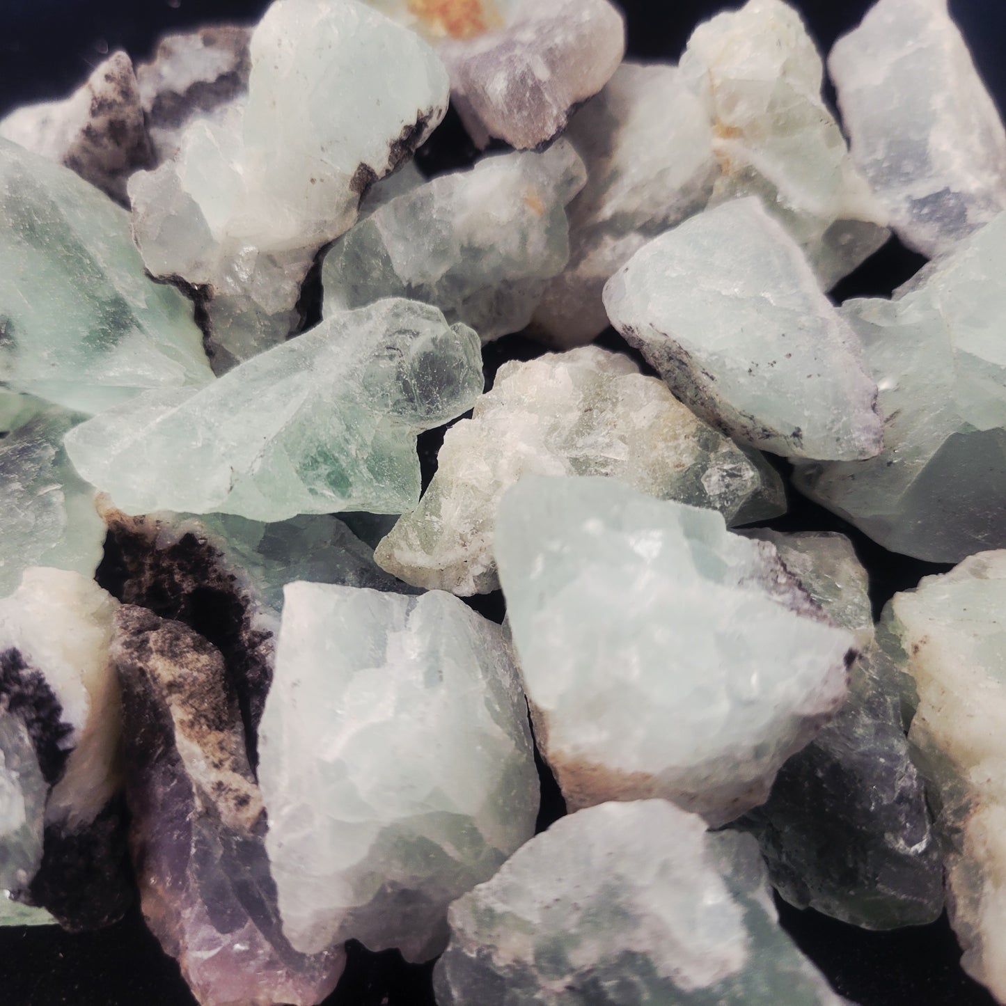 Fluorite, Multicolor, Rough