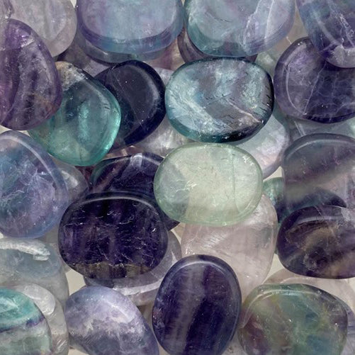 Fluorite Multicolor, Round