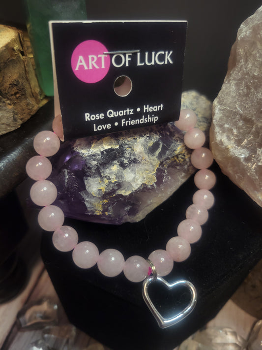 Friendship Rose Quartz Art of Luck Bracelet