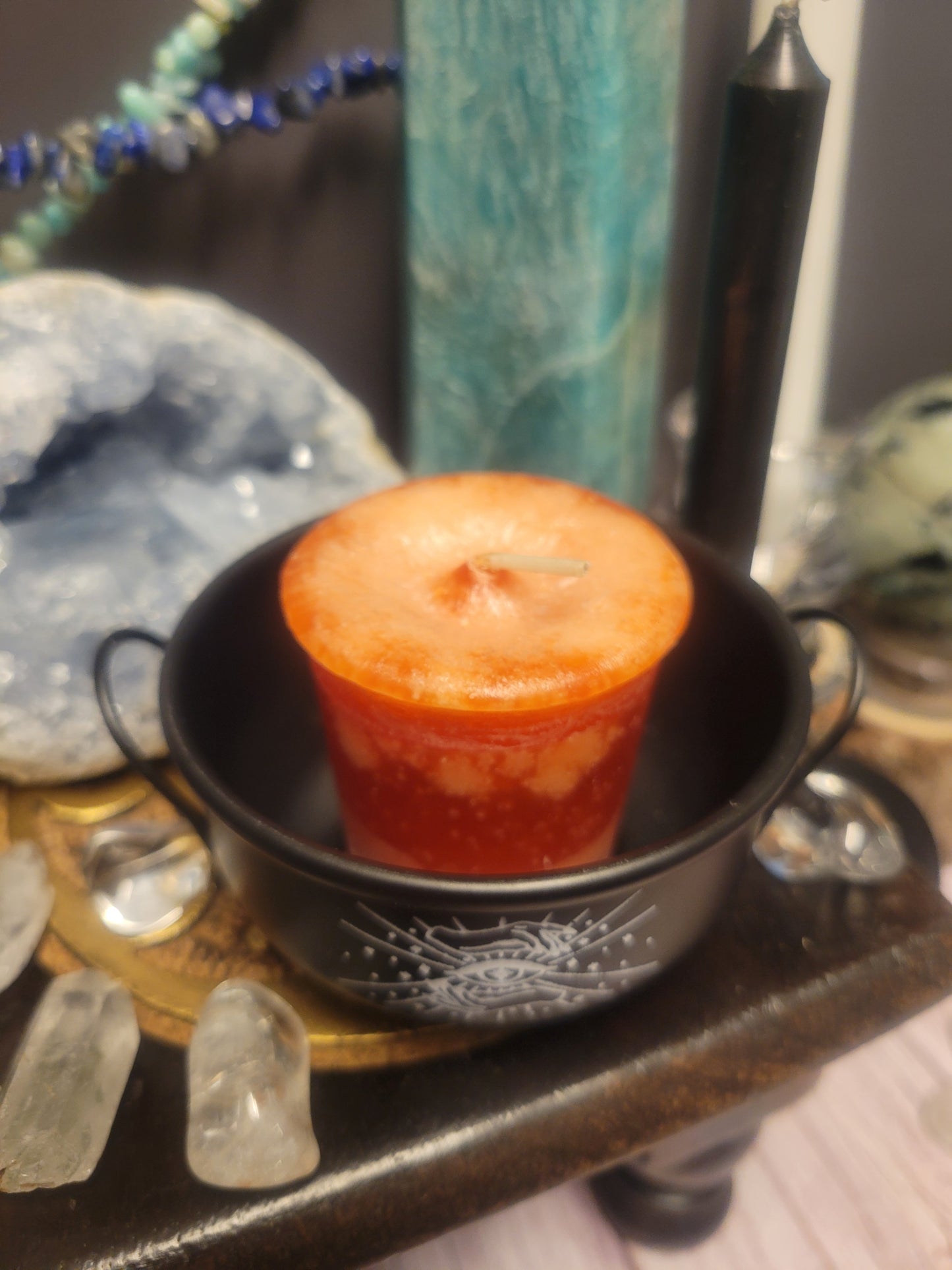 Cinnamon Crystal Journey Votive