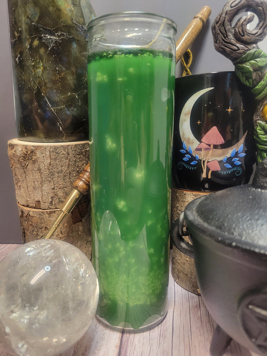 Green 7 Day Candle