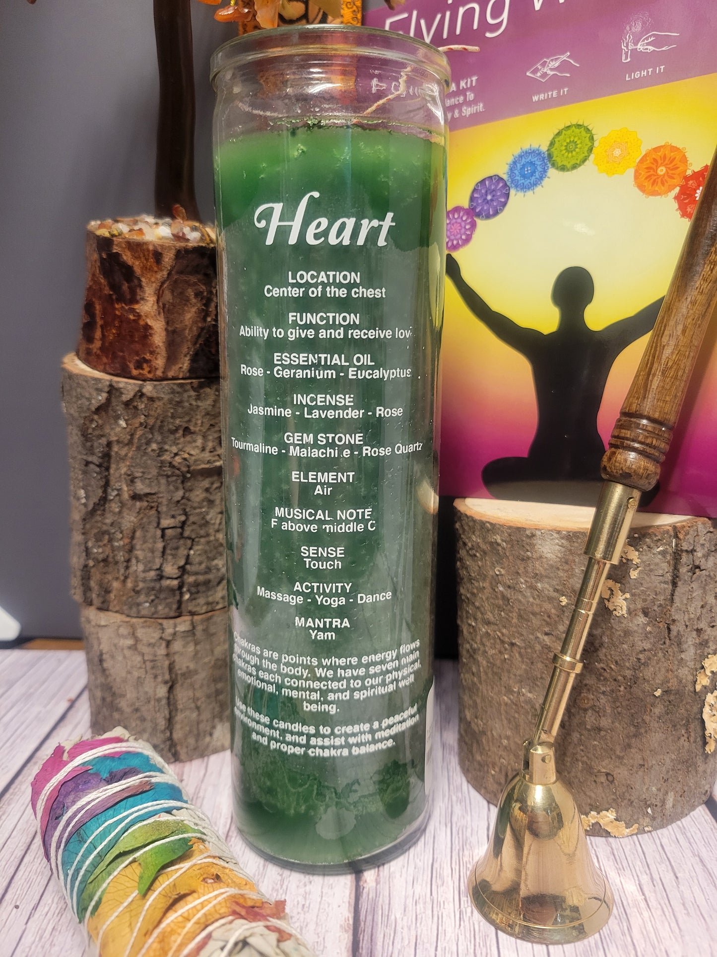 Heart Chakra 7 Day Candle