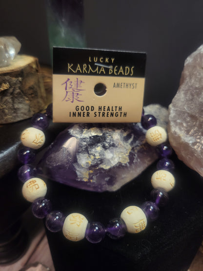 Good Health & Inner Balance Amethyst Karmology Bracelet