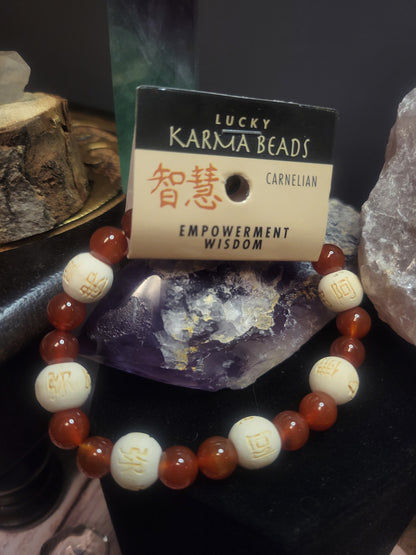 Empowerment & Wisdom Carnelian Karmology Bracelet