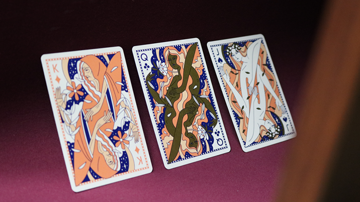 Lady Moon Playing Cards