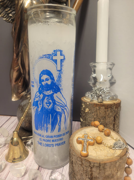 Lord's Prayer 7 Day Candle