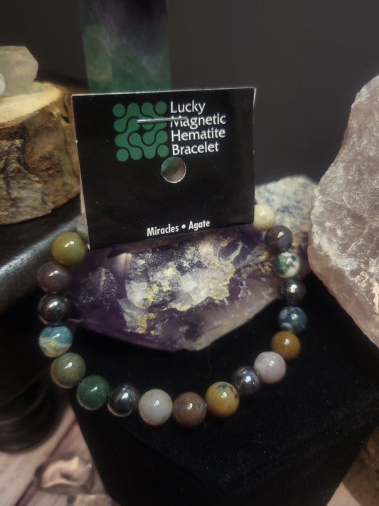 Miracles Agate Lucky Magnetic Bracelet