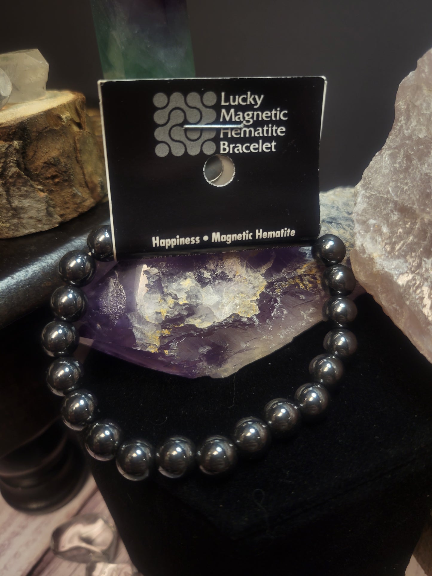 Happiness Hematite Lucky Magnetic Bracelet