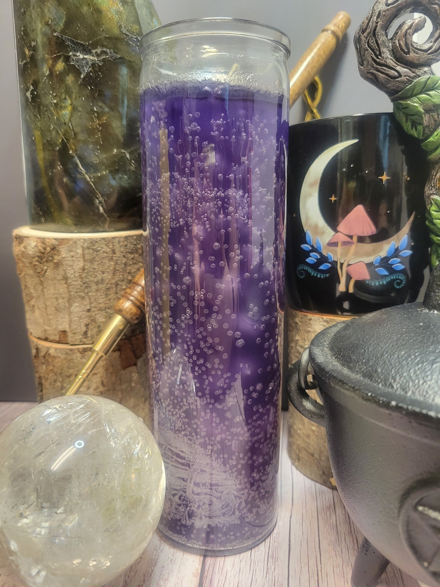 Purple 7 Day Candle