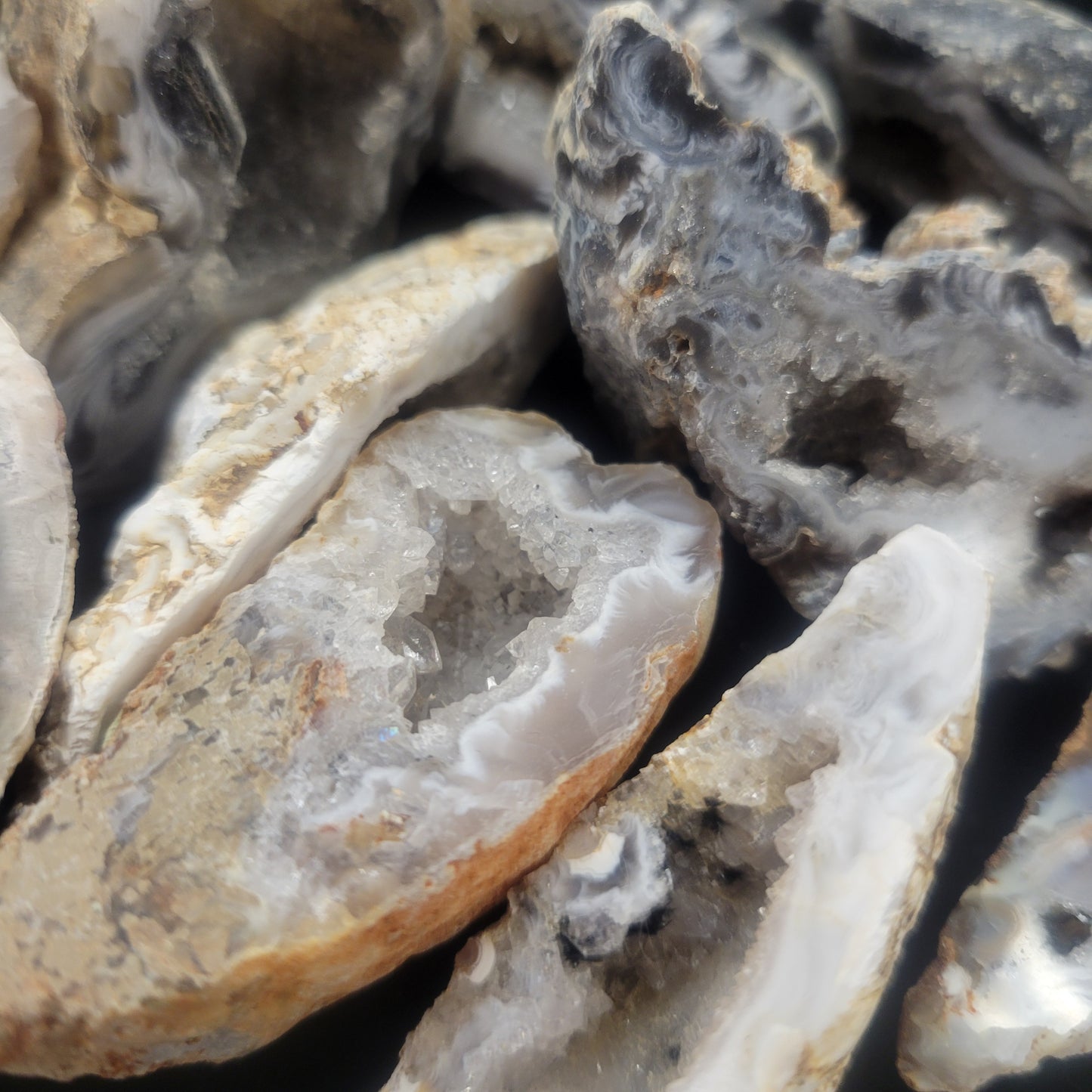 Agate Geode Half