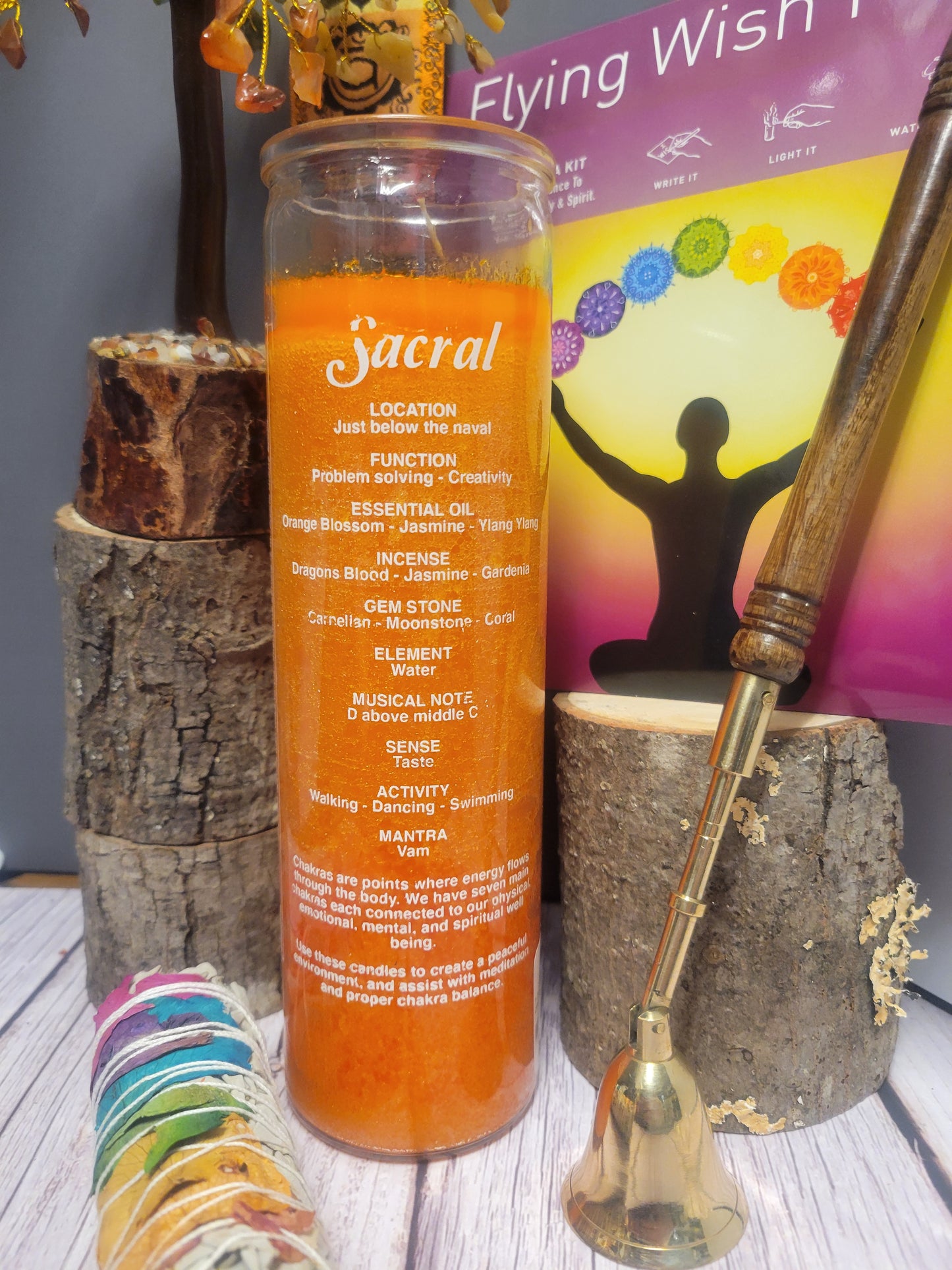 Sacral Chakra 7 Day Candle