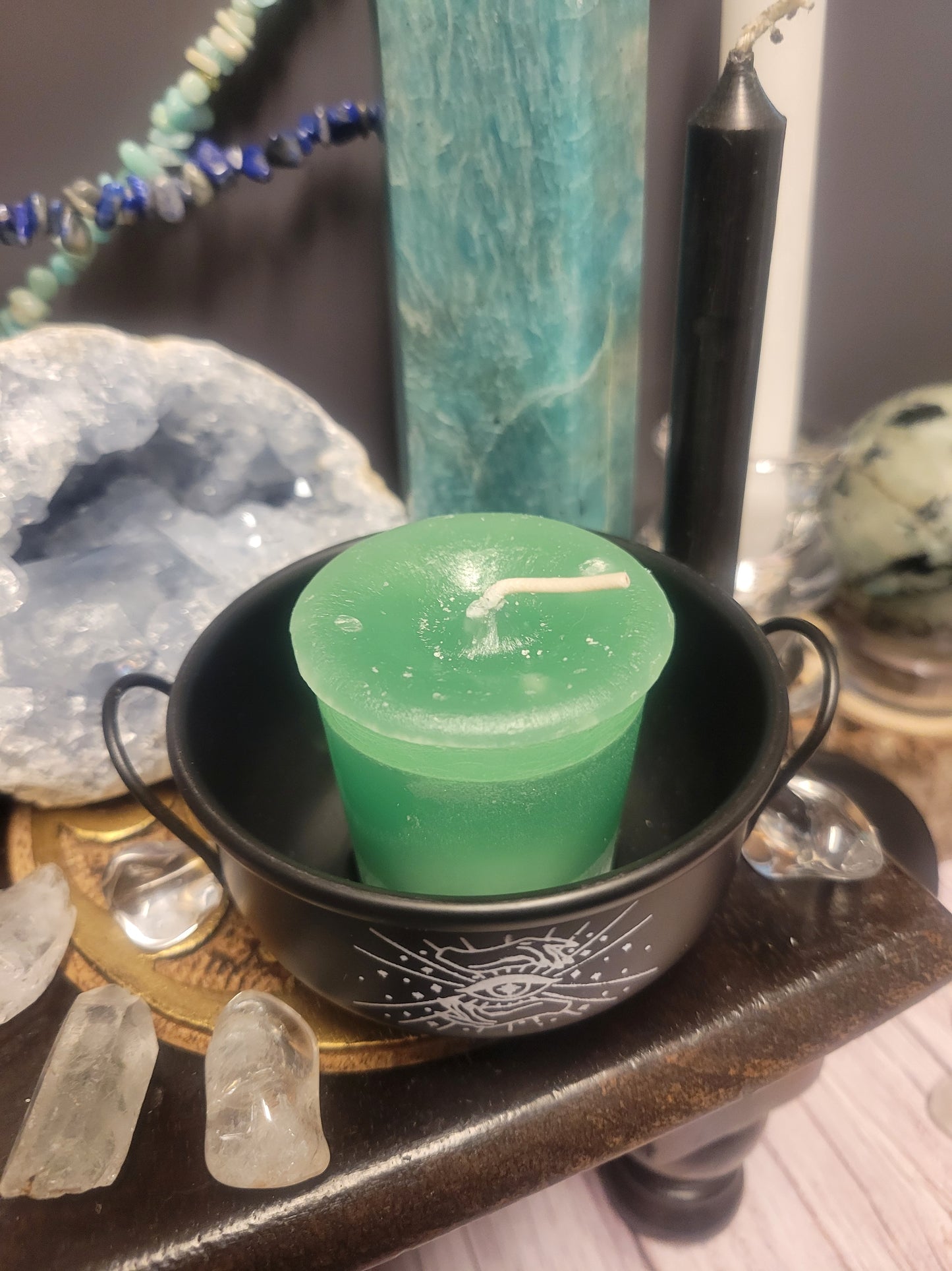 Sage Crystal Journey Votive