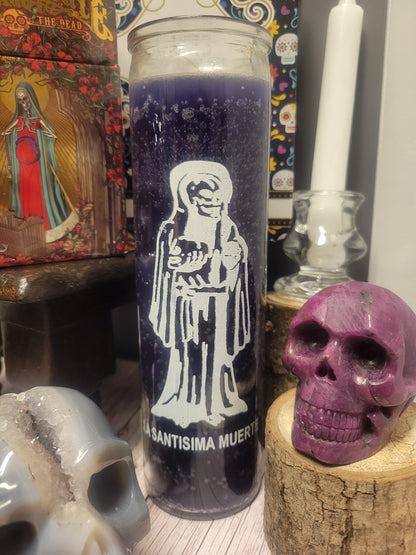 Santa Muerte (Purple) 7 Day Candle