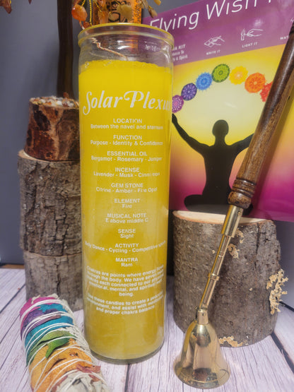 Solar Plexus Chakra 7 Day Candle