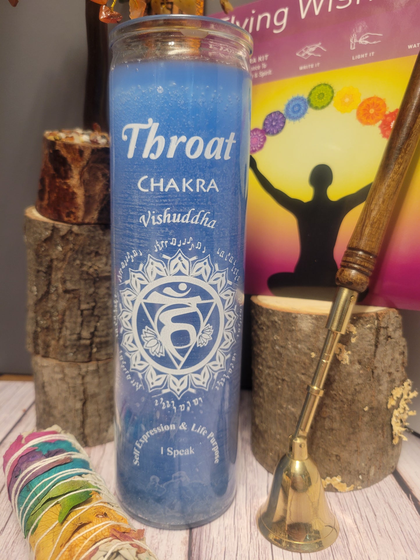 Throat Chakra 7 Day Candle