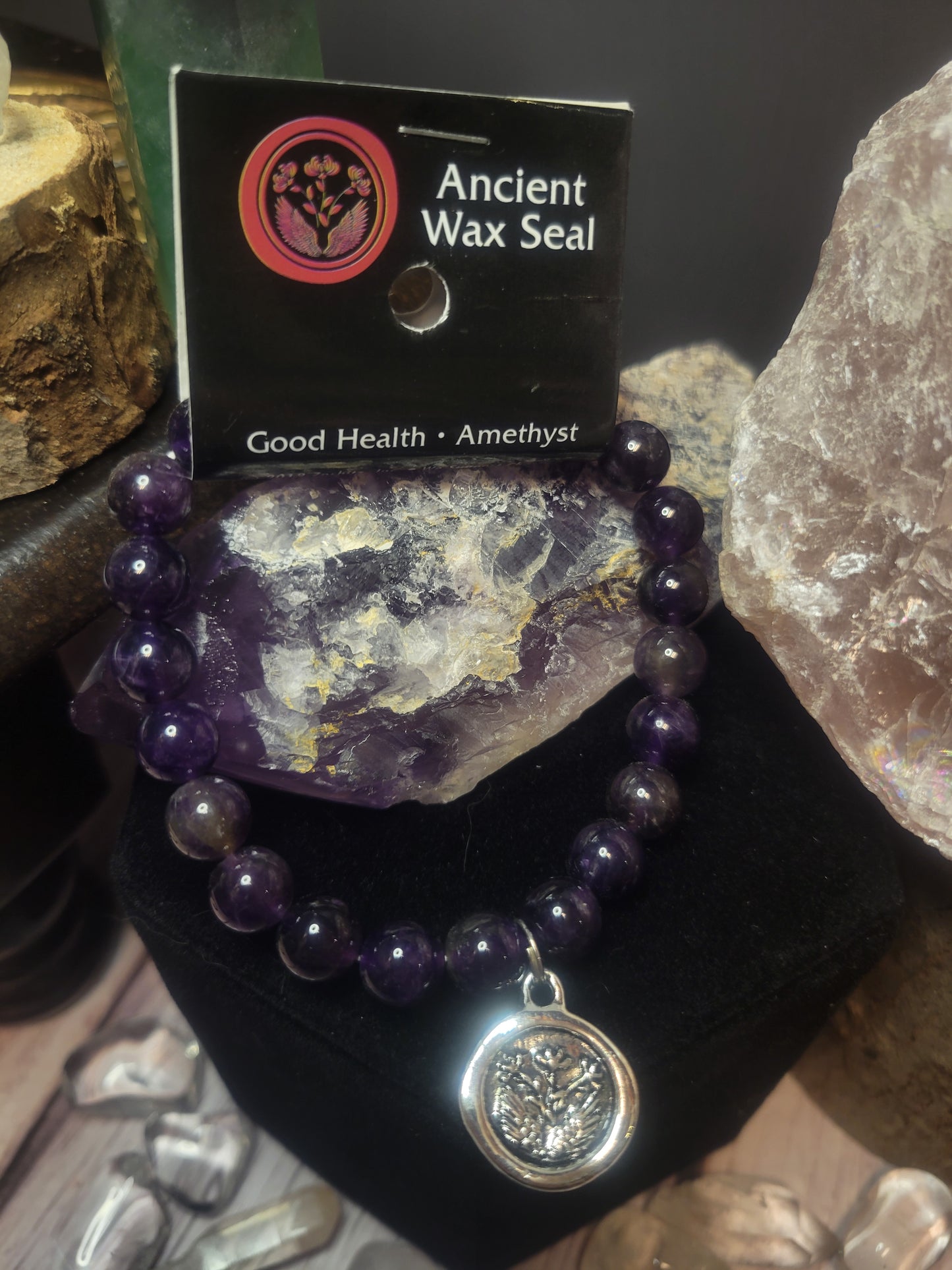 Good Health Amethyst Wax Seal Bracelet