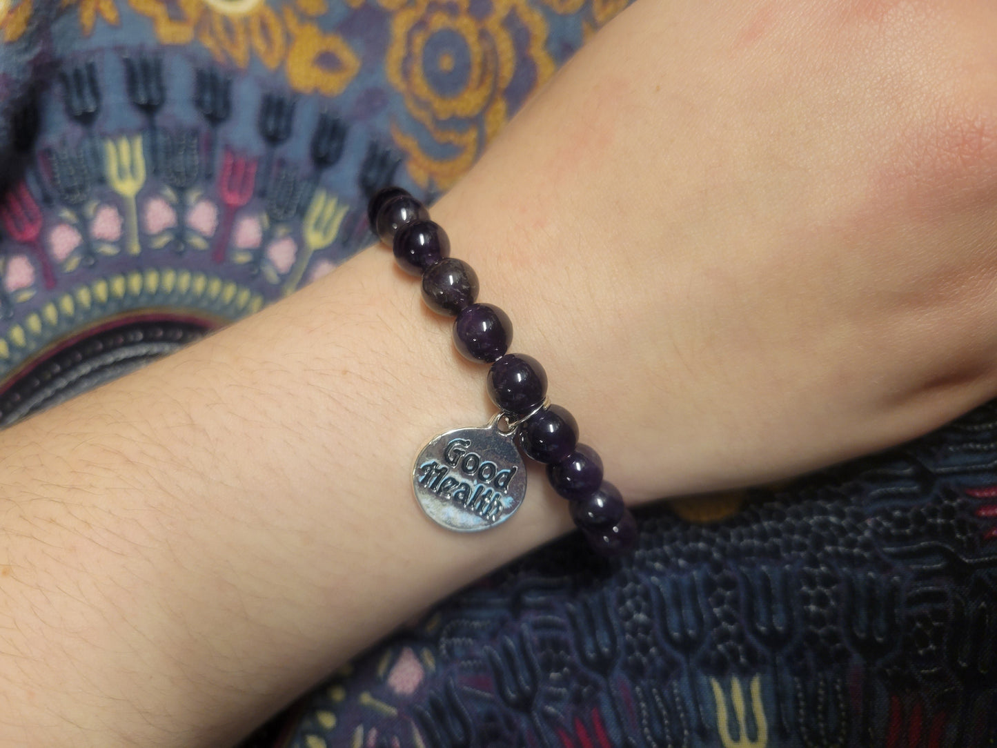 Good Health Amethyst Wax Seal Bracelet