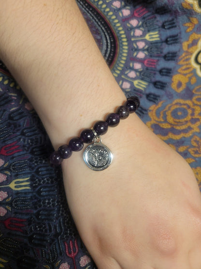 Good Health Amethyst Wax Seal Bracelet