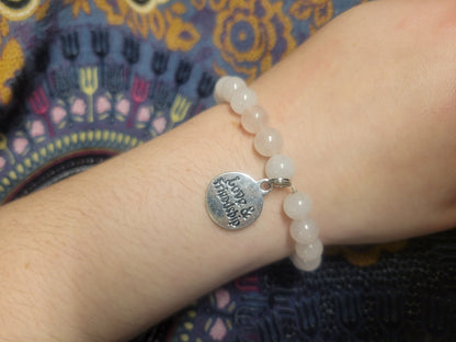 Love & Friendship Rose Quartz Wax Seal Bracelet