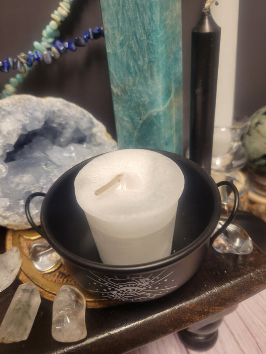 White Sage Crystal Journey Votive